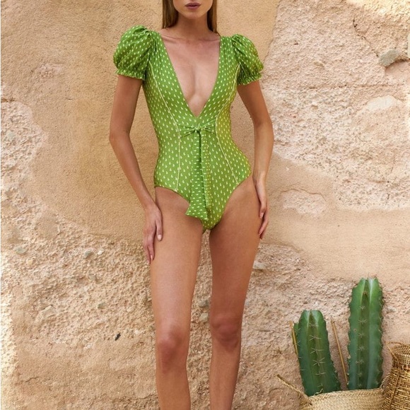 Shani Shemer Avocado Sleeved One piece - Picture 1 of 7
